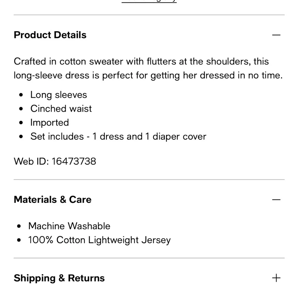 Carter’s Infant Baby Girl Beige Long Sleeve Sweater Dress and Bloomer 12 Months - Picture 5 of 5